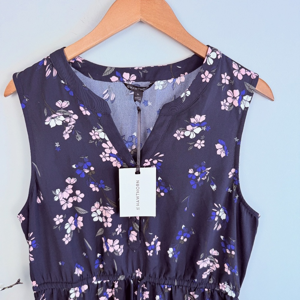41 Hawthorne Floral Sleeveless Dress NWT Size XL - Picture 3 of 4